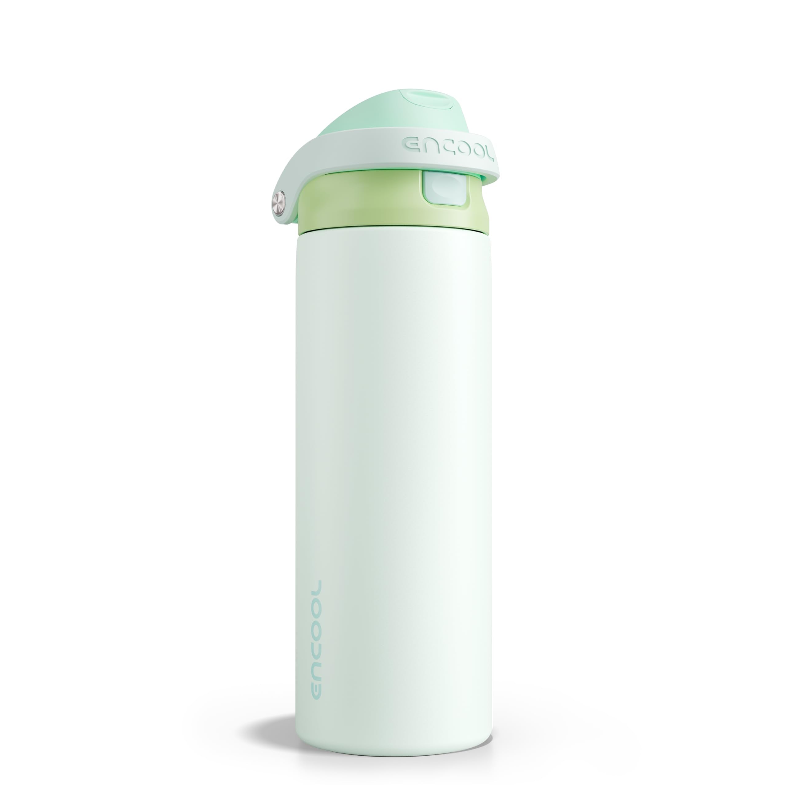 ENCOOL Leakproof Insulated Water Bottle with Straw Dual-Sip Water Bottle Bag-Safe Design for Work, Commute & Gym – Keeps Drinks Cold All Day, 24 oz, Powder Blue