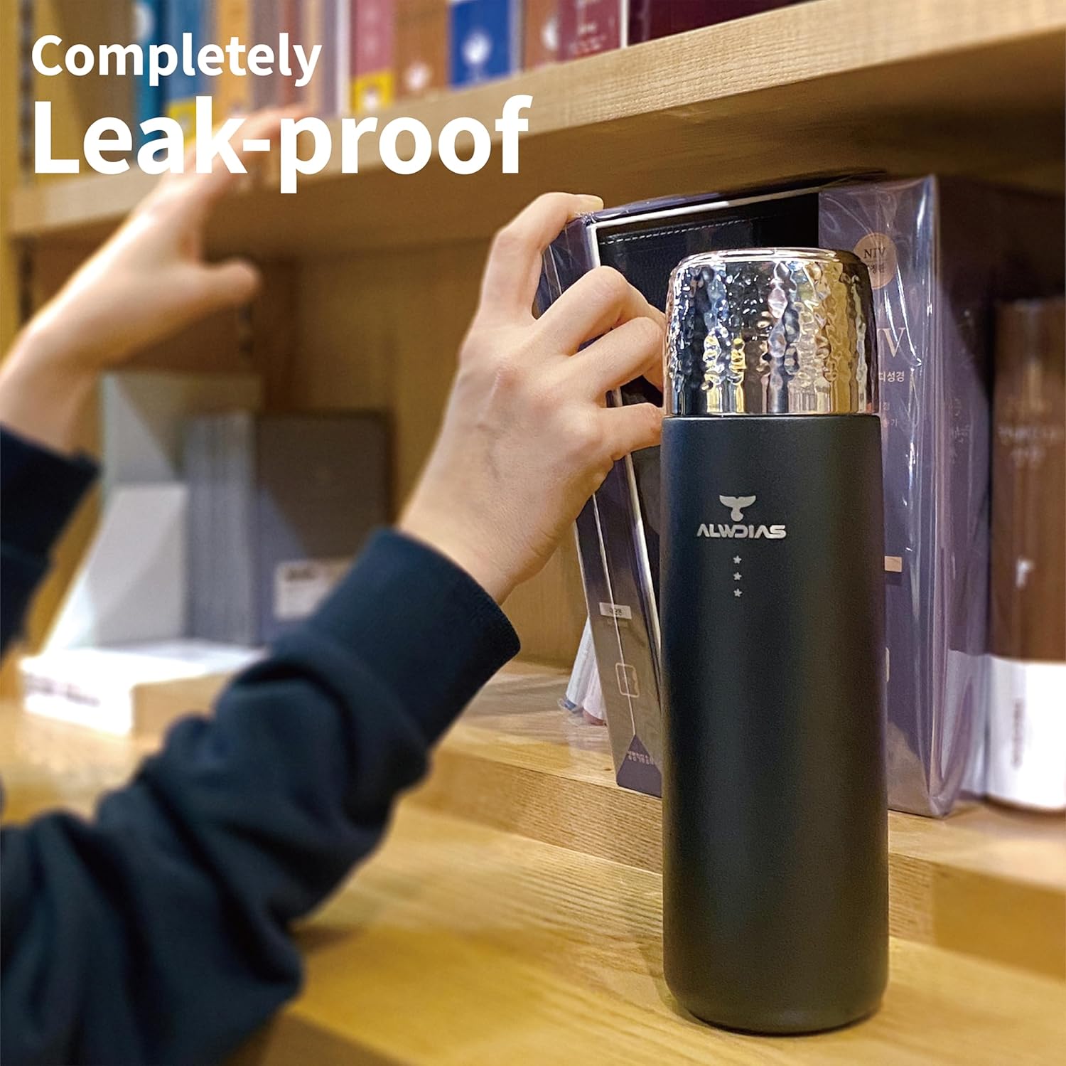Thrista Vacuum Insulated 316 Stainless Steel Flask for Hot & Cold Drinks | Leak-Proof Bottle with Titanium Infuser | Compact Design Ideal for Men, Women, and Loved Ones | 16.9oz, Red